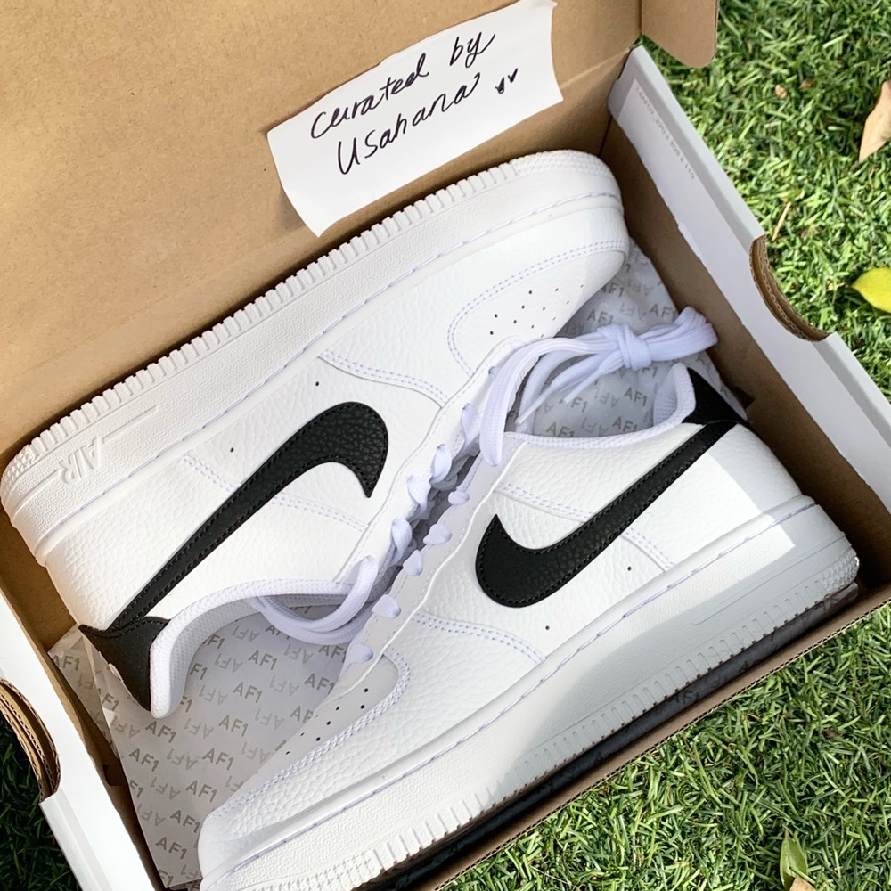 Nike Air Force 1 white black classic shoes - Picture 5 of 5